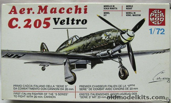 Supermodel 1/72 Macchi C-205 Veltro - Regia Aeronautica / R.S.I. / Luftwaffe / Aeronautica Militare Italiana, 10-013 plastic model kit